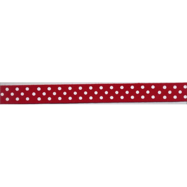 Red Ribbon with White Dots